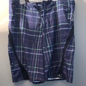 O’neill x SuperFreak Plaid Drawstring Swim Shorts Men’s 34 Waist